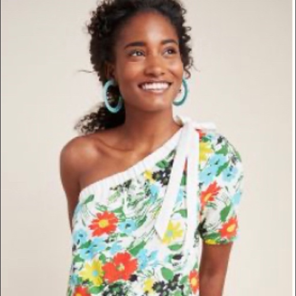 Anthropologie One shoulder top